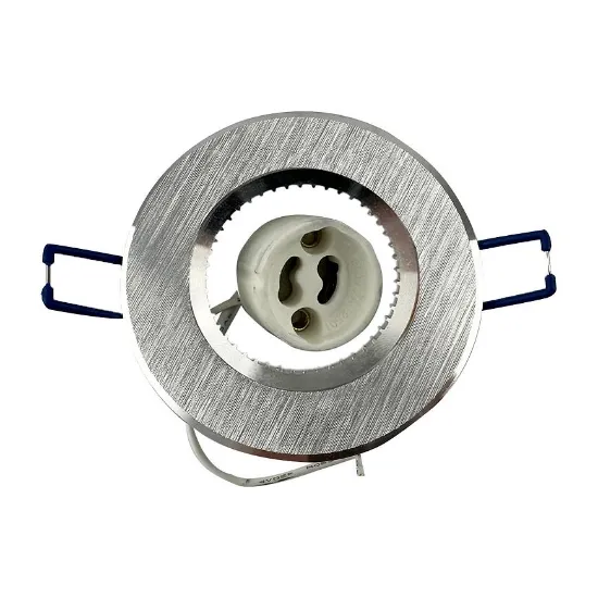 Obrazek Oprawa 2w1 srebrna szczotkowana okrągła duża