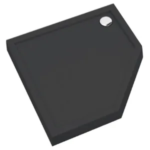 Obrazek Brodzik pięciokątny Black Mat 80x80x12 Espera Plus AQM4697CMG