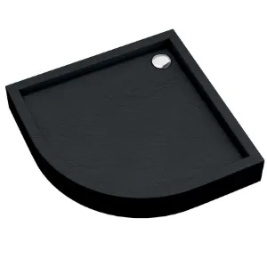 Obrazek Brodzik półokrągły Astrix 80x80x16 czarny struktura AQM4733CST