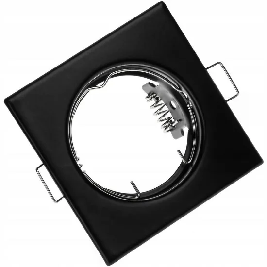 Obrazek Oprawa podtynkowa stała Pavo kwadratowa czarna