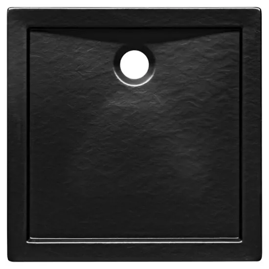 Obrazek Brodzik kwadratowy Aquarius 80/80 stone effect czarny