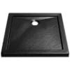 Obrazek Brodzik kwadratowy Aquarius 90/90 stone effect czarny