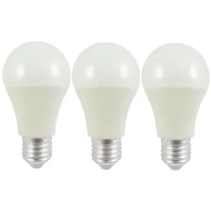 Obrazek Żarówki LED A60 10W E27 800LM 2700K (3-PACK)