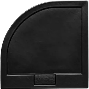 Obrazek Brodzik półokrągły Axim Ultraslim Stone Effect New 90x90 czarny