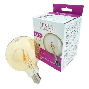 Obrazek Żarówka LED G125 4W E27 2000K Gold Decor Filament