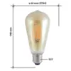 Obrazek Żarówka LED ST64 8W E27 1600K Gold Decor Filament