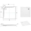 Obrazek Brodzik kwadratowy Acro Ultraslim 80/80/2,4/3,5
