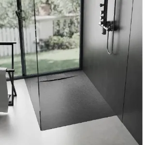 Obrazek Brodzik prostokątny Bazalt black 80x100