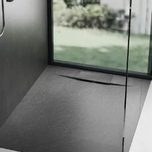 Obrazek Brodzik prostokątny Bazalt black 80x100