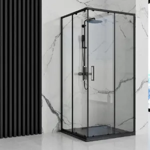 Obrazek Brodzik prostokątny Bazalt black 80x100