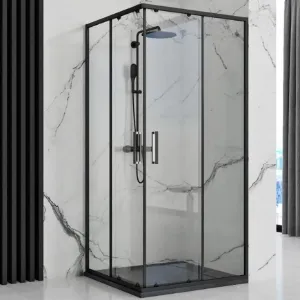 Obrazek Brodzik prostokątny Bazalt black 80x120