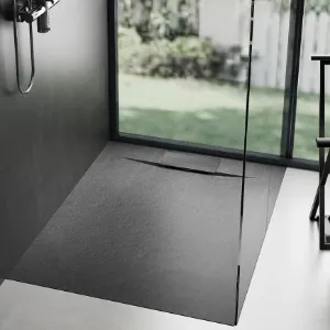 Obrazek Brodzik prostokątny Bazalt black 90x120