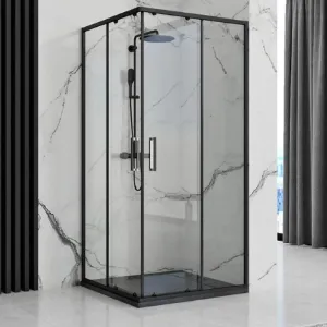 Obrazek Brodzik prostokątny Bazalt black 90x120