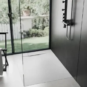 Obrazek Brodzik prostokątny Bazalt white 80x100