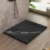 Obrazek Brodzik kwadratowy Magnum Carrara Black 90x90x2,5 Rea K7008