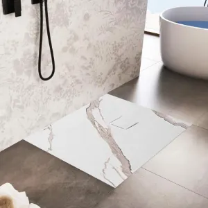 Obrazek Brodzik kwadratowy Magnum Carrara White 90x90x2,5 Rea K7005