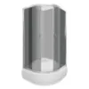 Obrazek Kabina prysznicowa półokrągła A1900A 90/175 grafit