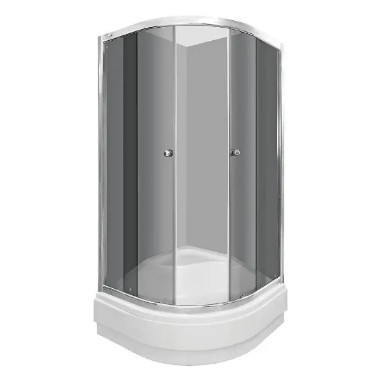 Obrazek Kabina prysznicowa półokrągła A1900A 90/175 grafit