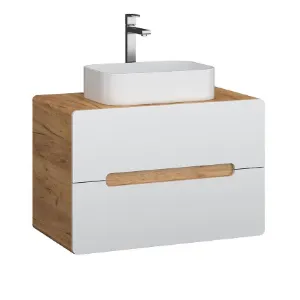 Obrazek Szafka Bronx 80 z blatem dąb craft-biały