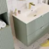Obrazek Szafka Line Reed Green 80 szałwiowa