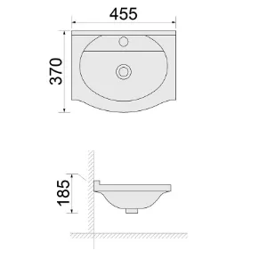 Obrazek Umywalka Tokyo 45cm