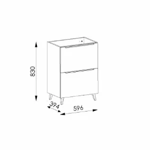 Obrazek Szafka Lorus 60 dąb złoty
