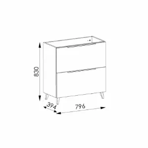 Obrazek Szafka Lorus 80 kaszmir