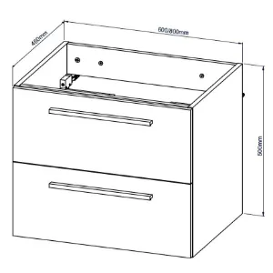 Obrazek Szafka Wisząca Tobi 60 Biały Połysk