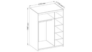 Obrazek Szafa Elena 3D dąb lefkas