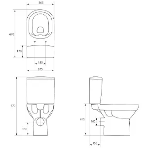 Obrazek Kompakt poziomy City 603 clean on soft close