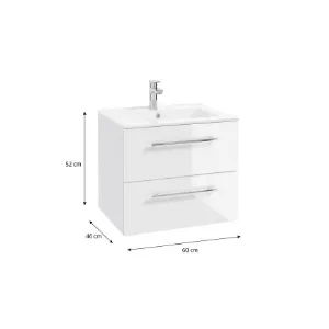 Obrazek Zestaw Inga 60cm Podwieszany Biały Dsm