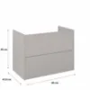 Obrazek Szafka Cetina 80 2S Fume Matt