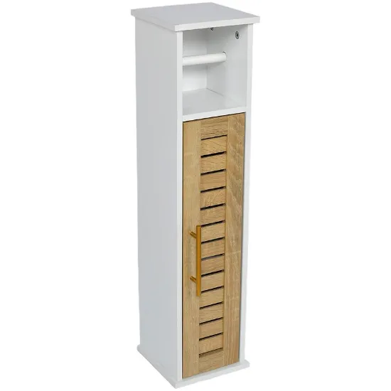 Obrazek Szafka na Papier Toaletowy biała/dąb