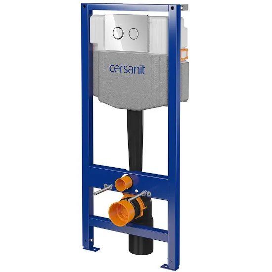 Obrazek Stelaż podtynkowy B958 przycisk chrom pneumatyczny