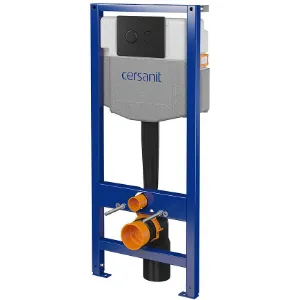 Obrazek Stelaż podtynkowy B959 przycisk czarny mat kółko pneumatyczny