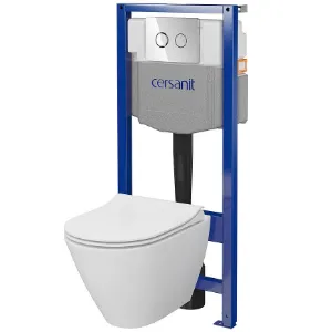 Obrazek Zestaw podtynkowy City Oval B988 przycisk chrom kółko pneumatyczny