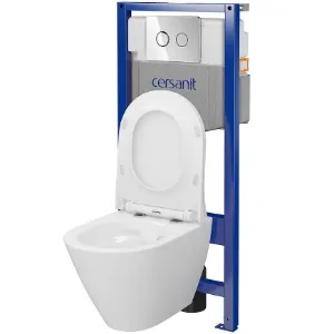 Obrazek Zestaw podtynkowy City Oval B988 przycisk chrom kółko pneumatyczny