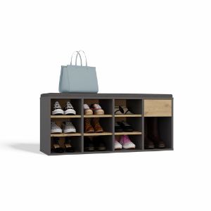 Obrazek Szafka na buty Allin antracyt/dąb artisan