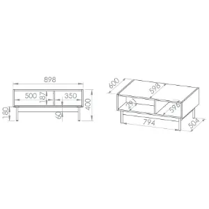 Obrazek Stolik Kawowy Dunea 09 Cashmere