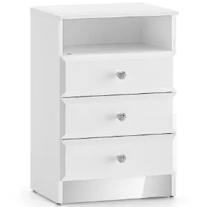 Obrazek Szafka nocna Glamour 07 Biały Połysk