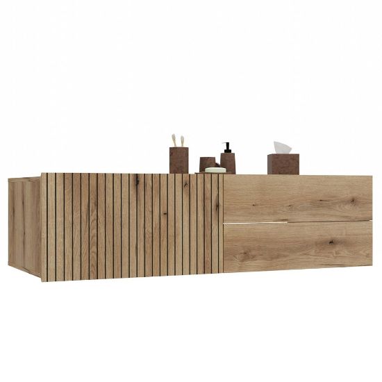 Obrazek Szafka pod umywalkę Trigo 140 1D2S dąb evoke