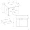 Obrazek Szafka pod umywalkę Sandra 602S biały