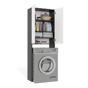 Obrazek Szafka na pralkę Kara DD antracyt/biały