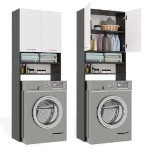 Obrazek Szafka na pralkę Zara DK antracyt/biały