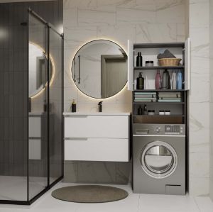 Obrazek Szafka na pralkę Zara DK antracyt/biały