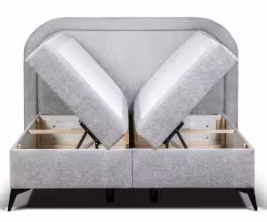 Obrazek Łóżko kontynentalne Ornes 180x200 cm szary