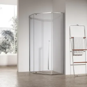 Obrazek Kabina prysznicowa pięciokątna Light 90x90x195 chrom