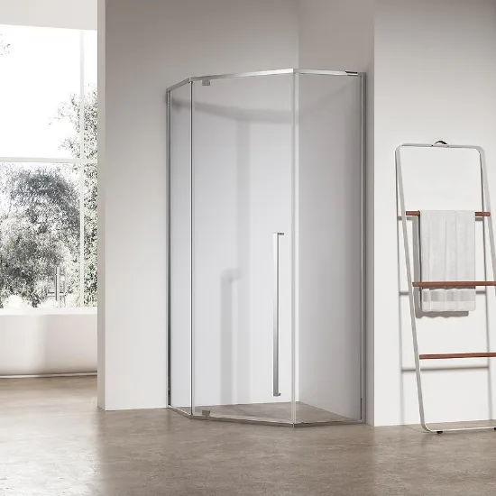 Obrazek Kabina prysznicowa pięciokątna Light 90x90x195 chrom