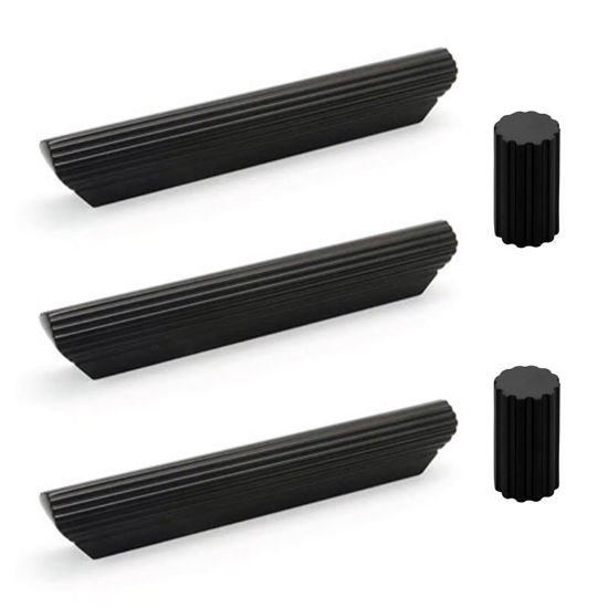 Obrazek Uchwyty Dante UT03 3 szt. + 2 gałki czarny