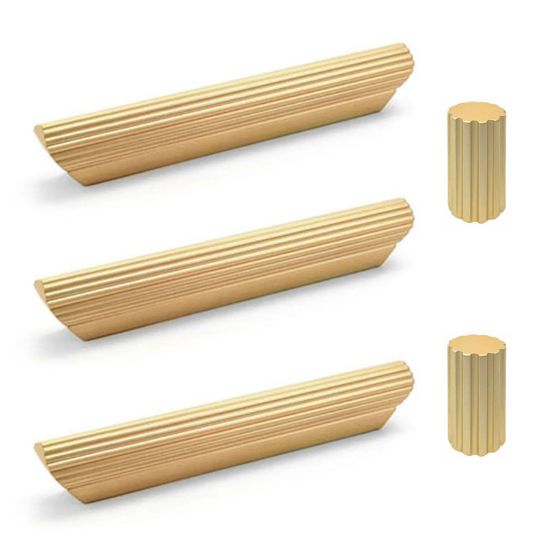 Obrazek Uchwyty Dante UT03 3 szt. + 2 gałki złoty